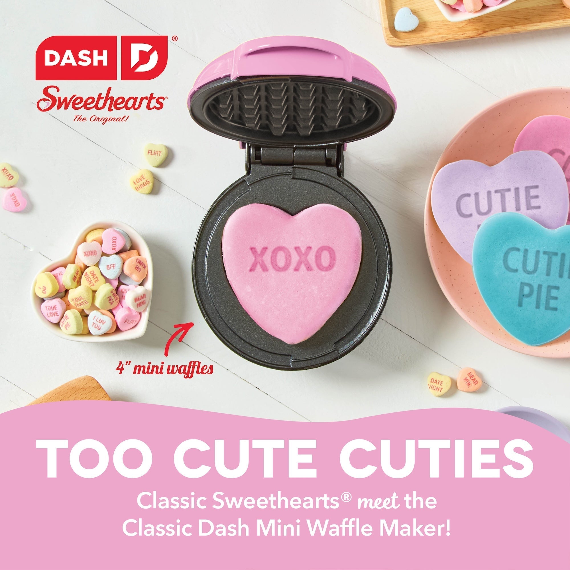Dash x Sweethearts® Mini Waffle Maker